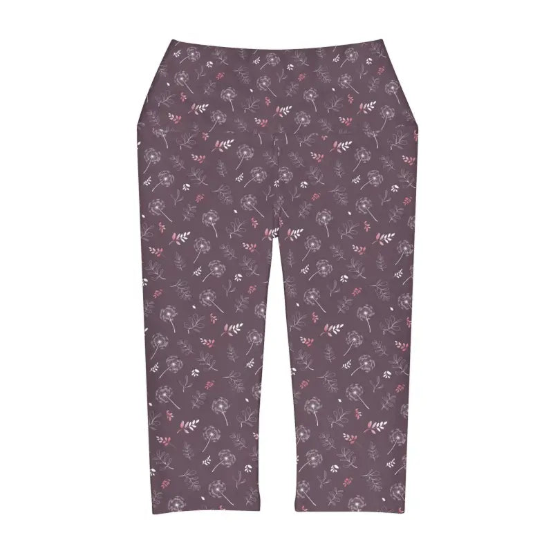 Dazzle in Mauve Yoga Capri Leggings for Style & Flow