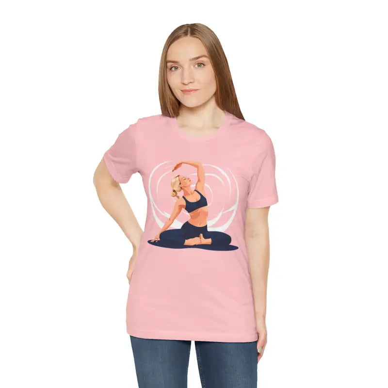 Zen Yoga Unisex Jersey Short Sleeve Tee ?? Elevate your Practice - Pink / s T-shirt