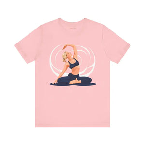 Yoga Unisex Jersey Short Sleeve Tee Ultra Soft Flow Style - Dipaliz - T-shirts