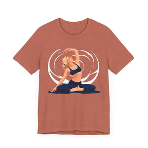 Yoga Unisex Jersey Short Sleeve Tee Ultra Soft Flow Style - Dipaliz - T-shirts