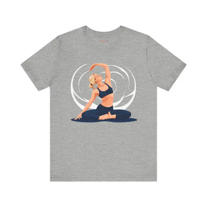 Yoga Unisex Jersey Short Sleeve Tee Ultra Soft Flow Style - Dipaliz - T-shirts