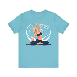 Yoga Unisex Jersey Short Sleeve Tee Ultra Soft Flow Style - Dipaliz - T-shirts