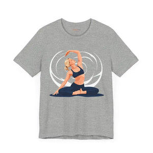Yoga Unisex Jersey Short Sleeve Tee Ultra Soft Flow Style - Dipaliz - T-shirts