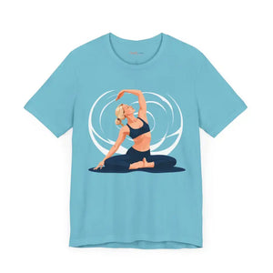 Yoga Unisex Jersey Short Sleeve Tee Ultra Soft Flow Style - Dipaliz - T-shirts