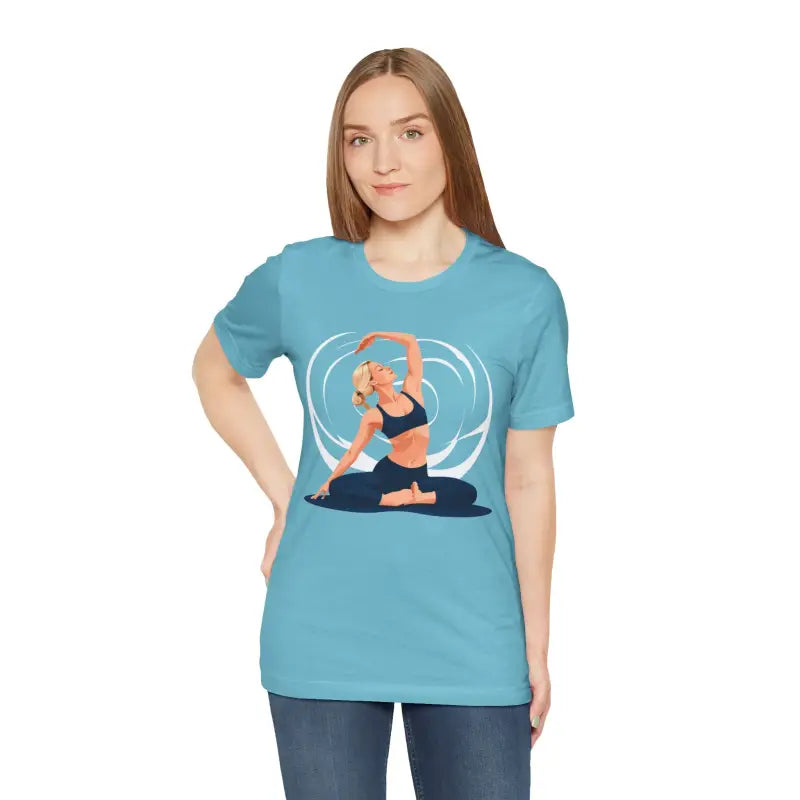 Zen Yoga Unisex Jersey Short Sleeve Tee ?? Elevate your Practice - Turquoise / s T-shirt