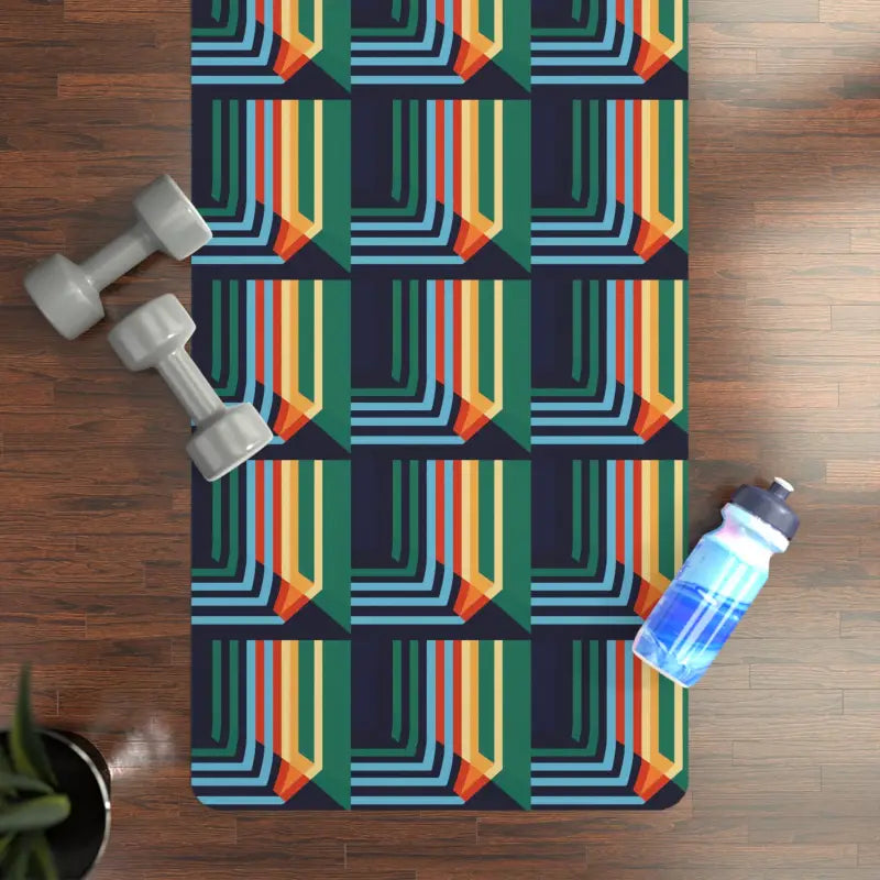 Elevate your Practice with Vibrant Anti-slip Rubber Yoga Mat - 26” x 70” Home Decor