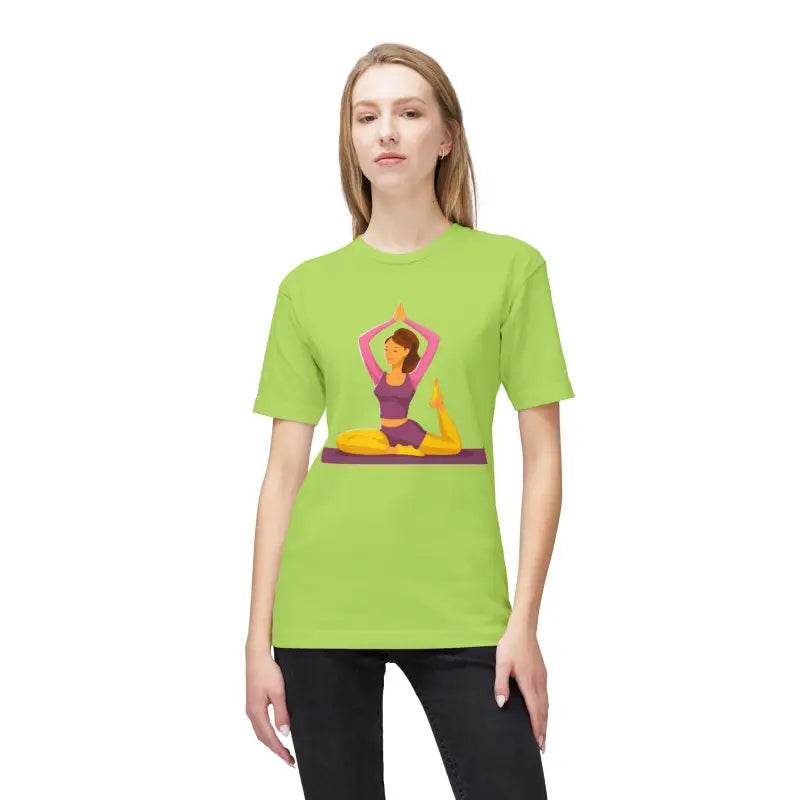 Elevate your Flow: Premium Unisex Yoga Tee - Ultimate Comfort - Lime Green / s T-shirt