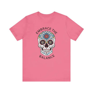 Balance Skull Unisex Jersey Tee - Edgy Statement Shirt - Dipaliz - T-shirts