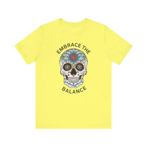 Edgy Skull Unisex Jersey - Embrace the Balance - Dipaliz - T-shirts