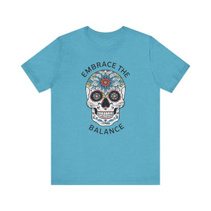 Edgy Skull Unisex Jersey - Embrace the Balance - Dipaliz - T-shirts