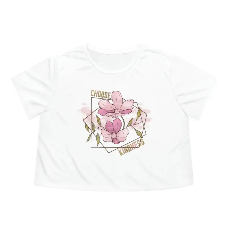 Unleash Style: Flowy Cropped Tee for Modern Kindness - White / s T-shirt