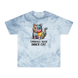 Unisex Color Blast T-shirt - Cat Ring-spun Cotton - Dipaliz - T-shirts - s