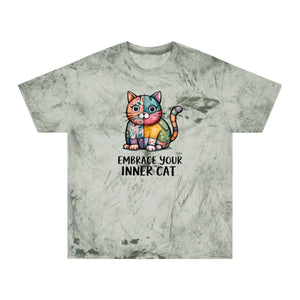 Unisex Color Blast T-shirt - Cat Ring-spun Cotton - Dipaliz - T-shirts - s