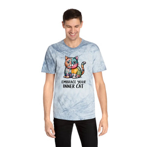 Unisex Color Blast T-shirt - Cat Ring-spun Cotton - Dipaliz - T-shirts - s
