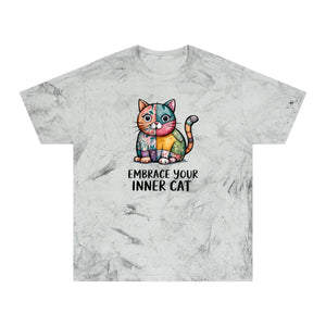Unisex Color Blast T-shirt - Cat Ring-spun Cotton - Dipaliz - T-shirts - s
