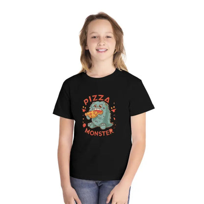 Unleash your Pizza Monster with our Classic Fit Cotton Tee - Black / Xs Kids Clothes