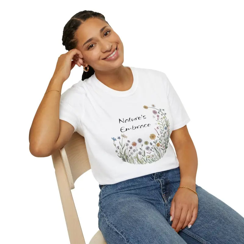 Explore Nature: Unisex Softstyle Wildflower Tee - T-shirt