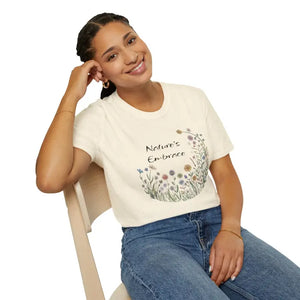 Unisex Softstyle Wildflower Tee where Style Meets Comfort - Dipaliz - T-shirts
