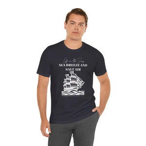 Sailboat Life Sea Breeze Salt Air Tee - Dipaliz - Dark Grey / s - T-shirts
