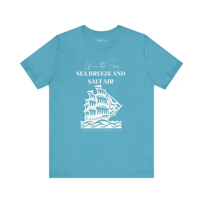 Ride the Sea Breeze: Sailboat Life Tee for Ocean Lovers - T-shirt