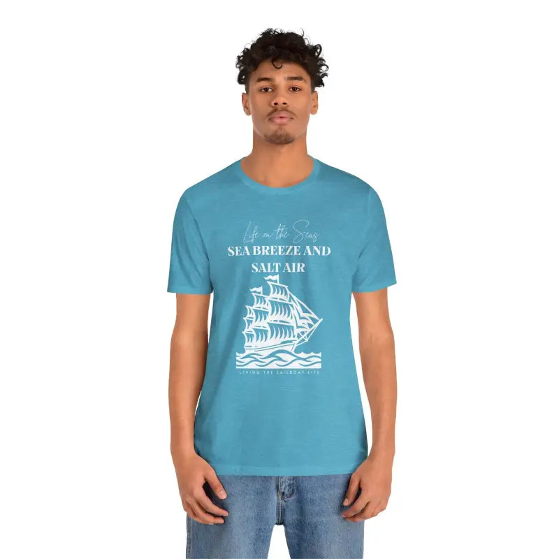 Ride the Sea Breeze: Sailboat Life Tee for Ocean Lovers - T-shirt