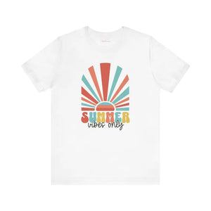 Summer Vibes Only Cotton Tee - Short Sleeve Unisex - Dipaliz - T-shirts