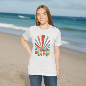 Summer Vibes Only Cotton Tee - Short Sleeve Unisex - Dipaliz - T-shirts