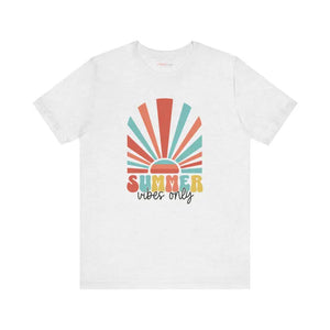Summer Vibes Only Cotton Tee - Short Sleeve Unisex - Dipaliz - T-shirts