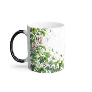 Color Morphing Mug - Enchanted Sweet Pea Design - Dipaliz - 11oz - Mugs