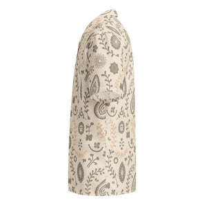 Button Shirt - Nature Art - Eco Friendly Outdoor Style - Dipaliz