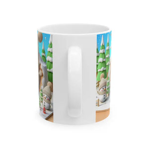 Snowman Ceramic Mug 15oz Cozy Winter Sips - Dipaliz - Mugs