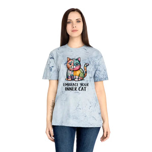 Unisex Color Blast T-shirt for Cat Lovers - Dipaliz - Ocean / s - T-shirts