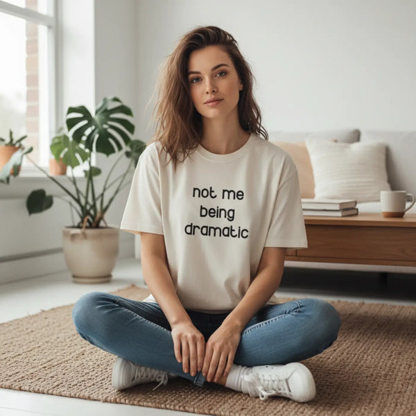 Heavyweight Dramatic Tee - Funny Casual Cotton - Dipaliz - T-shirt