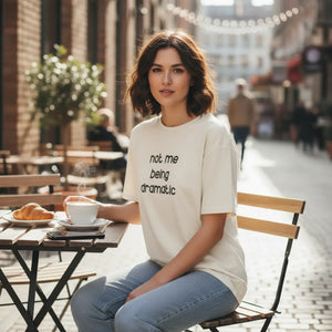 Heavyweight Dramatic Tee - Funny Casual Cotton - Dipaliz - T-shirt