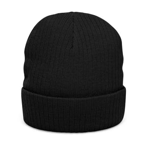 Ribbed Knit Beanie - Broke but Educated Embroidered - Dipaliz - Beanies