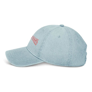 Embroidered Denim Hat - Dad Energy Everyday Wear - Dipaliz - Baseball Caps