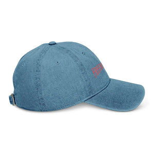 Embroidered Denim Hat - Dad Energy Everyday Wear - Dipaliz - Baseball Caps