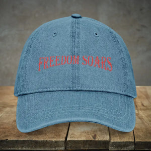 Embroidery Denim Hat Dad Energy Everyday Wear Dipaliz - one Size / Blue - Baseball Caps