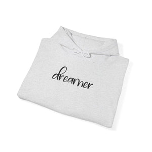 Unisex Heavy Hoodie Embroidered Dreamer Cotton Poly Blend - Dipaliz - Hoodies - s