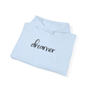 Unisex Heavy Hoodie Embroidered Dreamer Cotton Poly Blend - Dipaliz - Hoodies - s