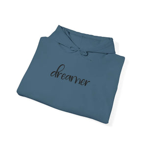 Unisex Heavy Hoodie Embroidered Dreamer Cotton Poly Blend - Dipaliz - Hoodies - s