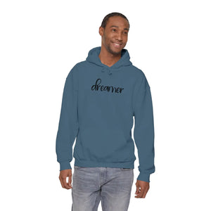 Unisex Heavy Hoodie Embroidered Dreamer Cotton Poly Blend - Dipaliz - Hoodies - s