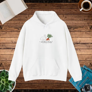 Embroidered Easter Hoodie Adventurous Bunny Cute Festive - Dipaliz - White / s Gifts Online