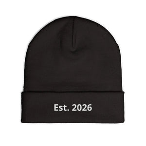Personalized Knit Beanie Embroidered Est 2026 - Dipaliz - Beanies