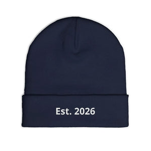 Personalized Knit Beanie Embroidered Est 2026 - Dipaliz - Beanies