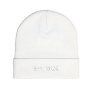 Personalized Knit Beanie Embroidered Est 2026 - Dipaliz - Beanies