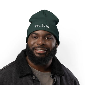 Personalized Knit Beanie Embroidered Est 2026 - Dipaliz - Beanies