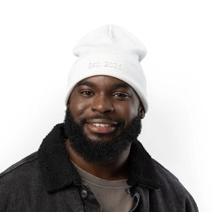 Personalized Knit Beanie Embroidered Est 2026 - Dipaliz - Beanies