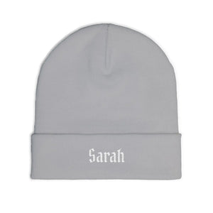 Custom Gothic Script Knit Hat - Personalized Beanie - Dipaliz - Beanies