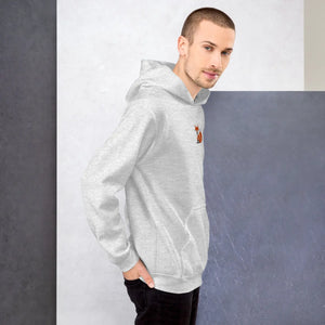 Cozy Embroidered Red Fox Hoodie - Velvet Fleece - Dipaliz - Hoodies